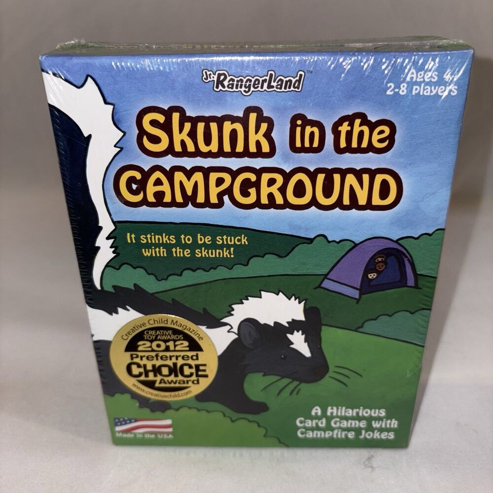 Jr RangerLand Skunk in the Campground Card Game Family Night Sealed NEW